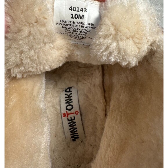 Minnetonka Womens LEFT Torrey Lined Slipper 40143 Size 10 Multicolor Excellent - Picture 6 of 6